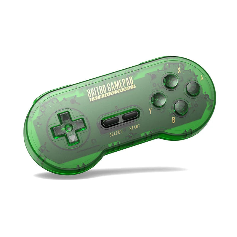 8bitdo-Gamepad inalámbrico SN30 2,4G, para SNES/SFC (verde Jade)