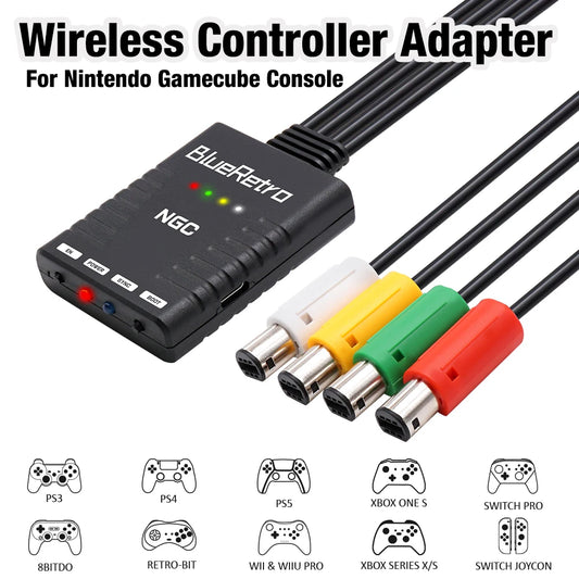 BlueRetro-controlador de juego inalámbrico para consola Nintendo GameCube, adaptador para PS3, PS4, PS5, 8bitdo, Switch Pro, wii