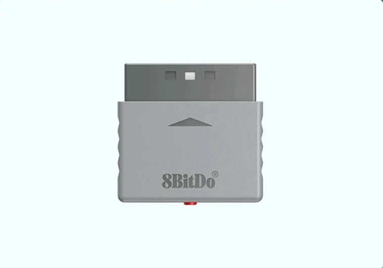 8bitdo Bluetooth Retro Adaptador Ps1 Ps2 Y Windows Gris