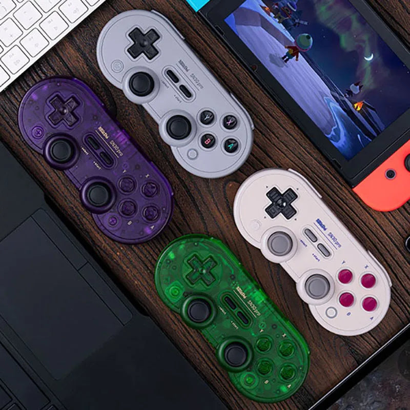 Control Joystick Inalámbrico 8bitdo Sn30 Pro Transparente