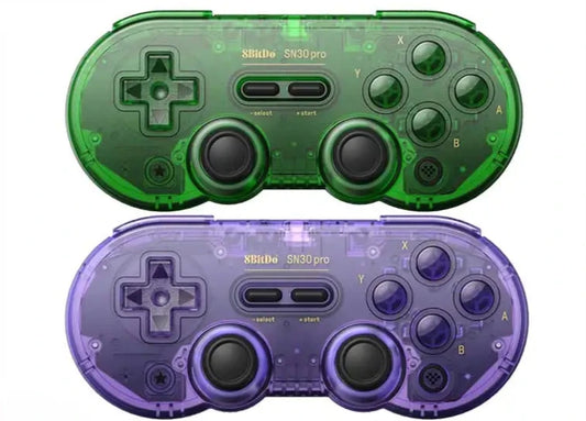 Control Joystick Inalámbrico 8bitdo Sn30 Pro Transparente